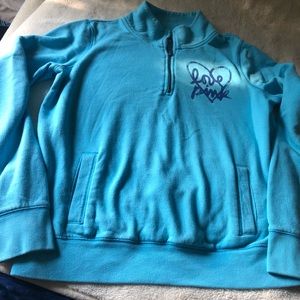 PINK knit half zip sweatshirt very nice size M